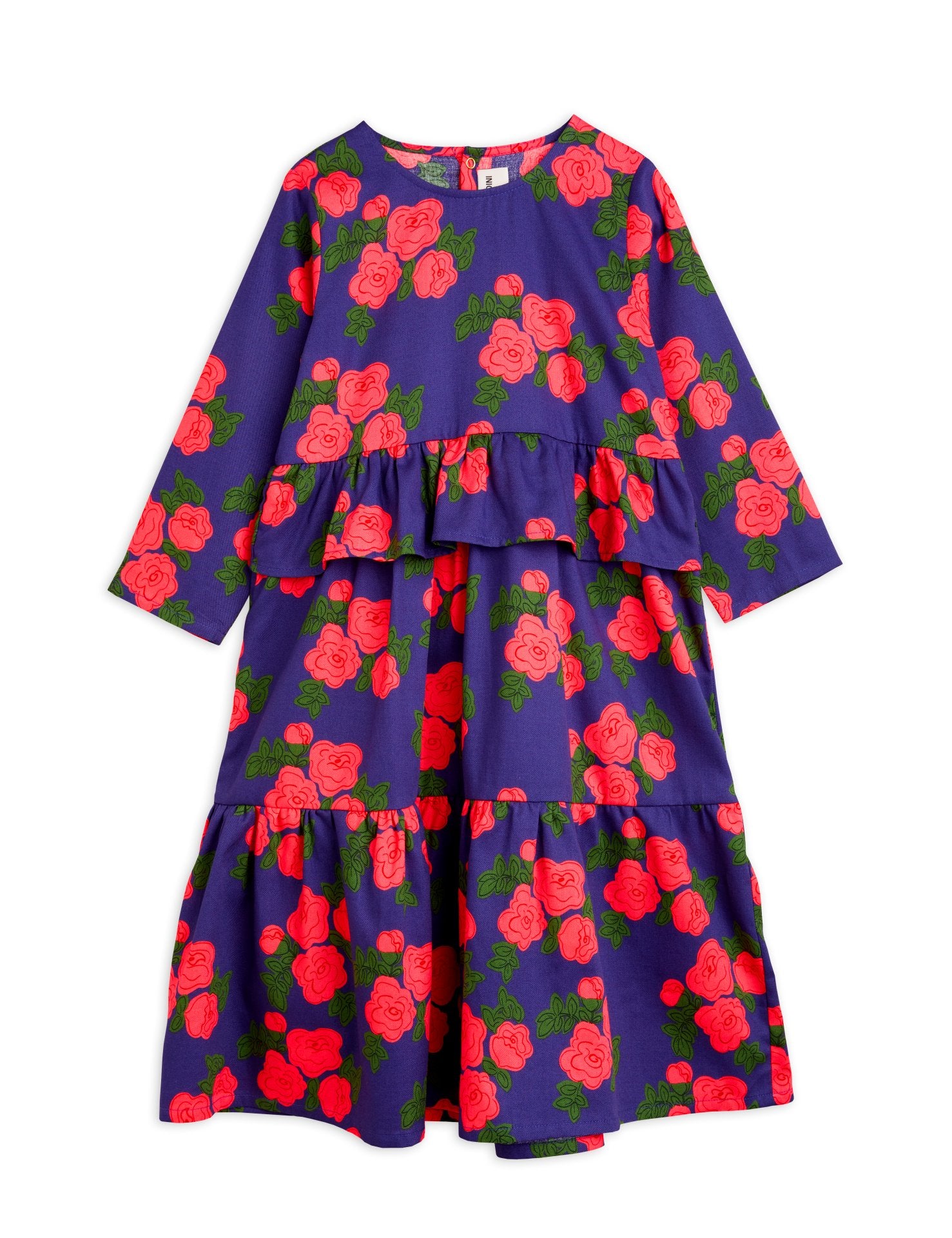 ROSES AOP WOVEN FRILL DRESS - LITTLE IVY