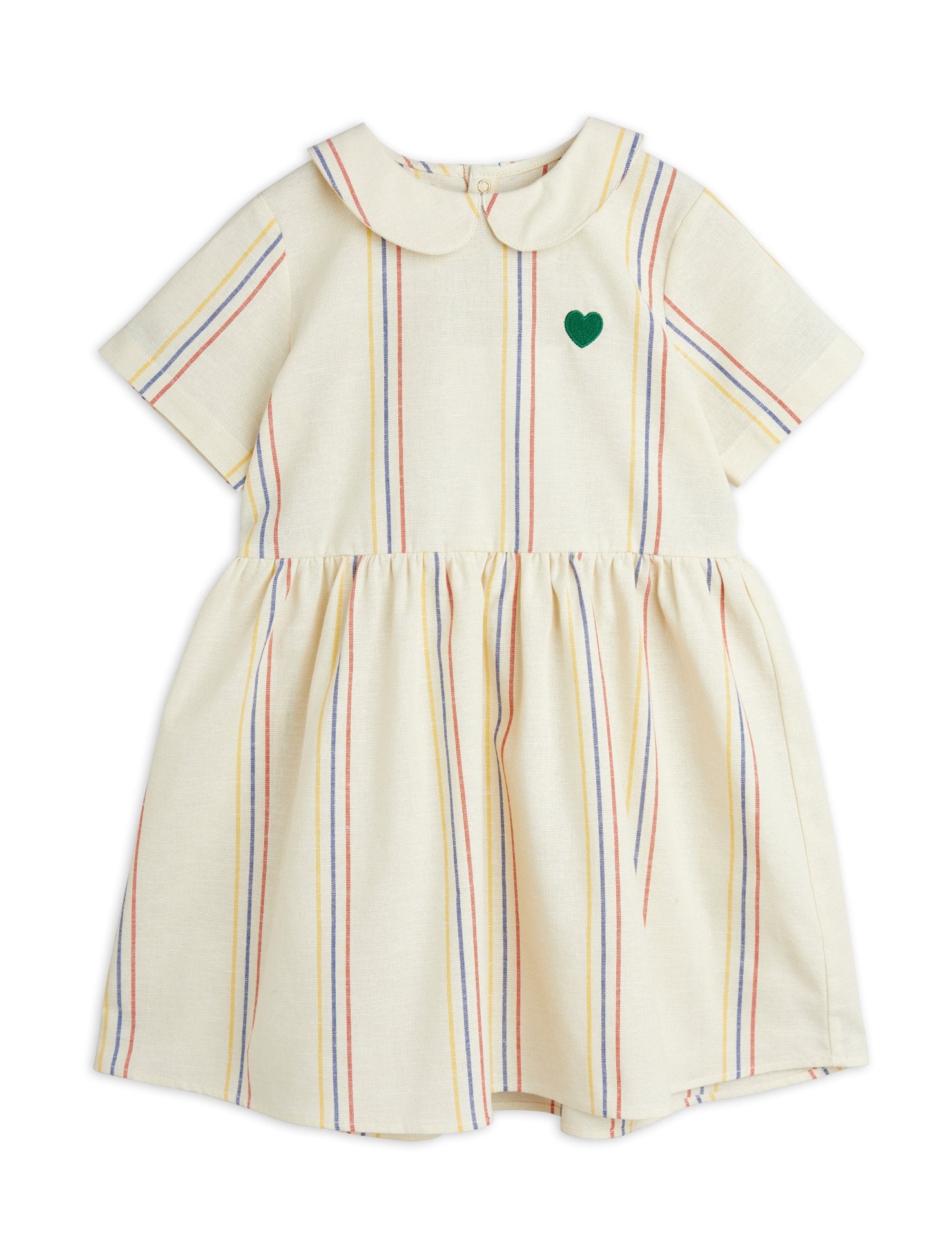 mini rodini dress Offwhite Stripe Woven Dress Kids