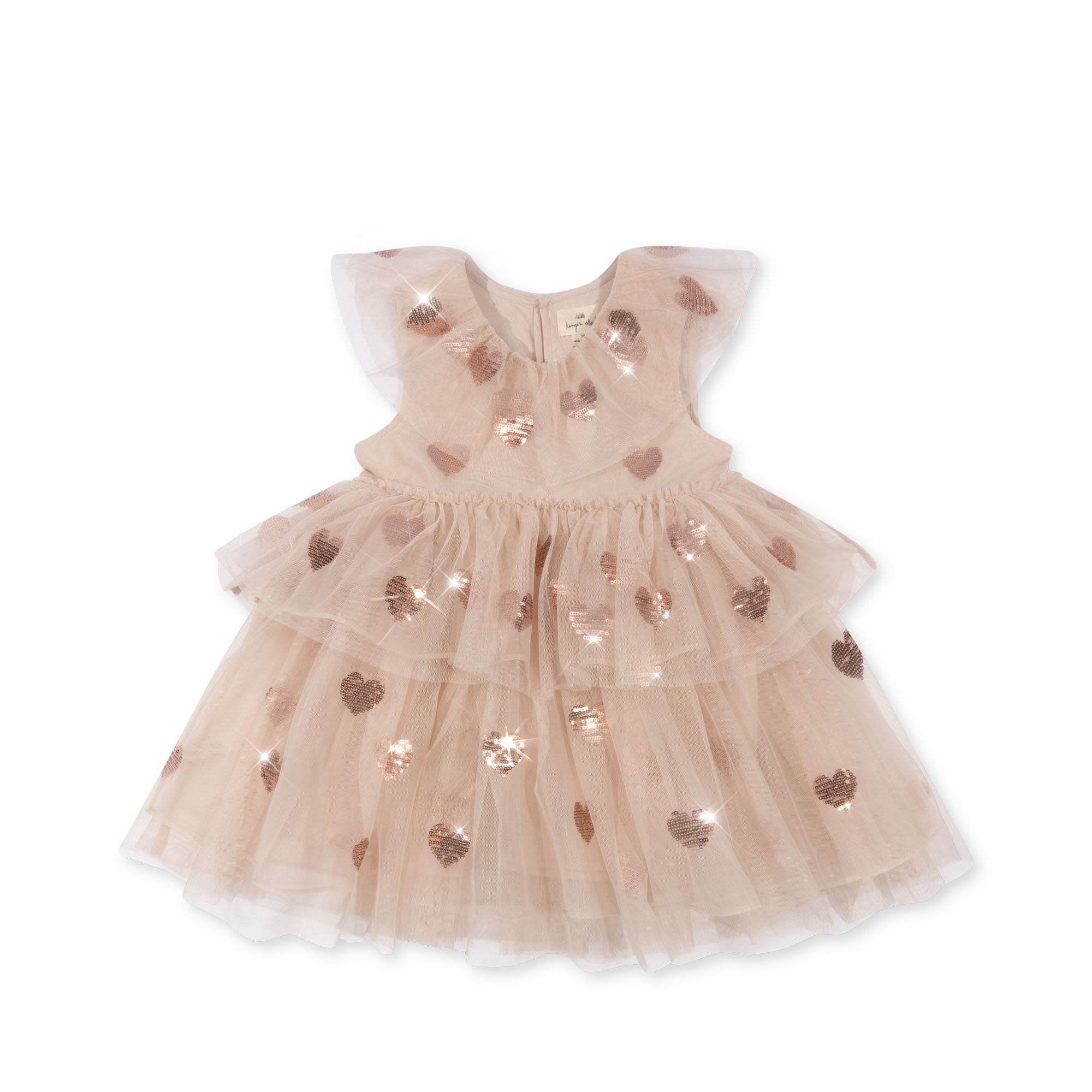 Konges Sløjd YVONNE HEART SEQUINS DRESS YVONNE HEART SEQUINS DRESS - LITTLE IVY
