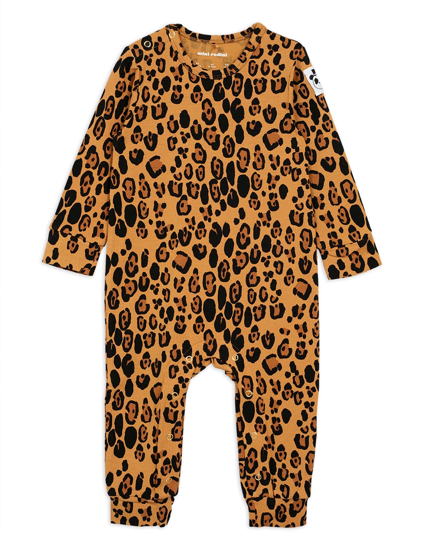 mini rodini leopard dress Mini Rodini Baby Tan Leopard Jumpsuit
