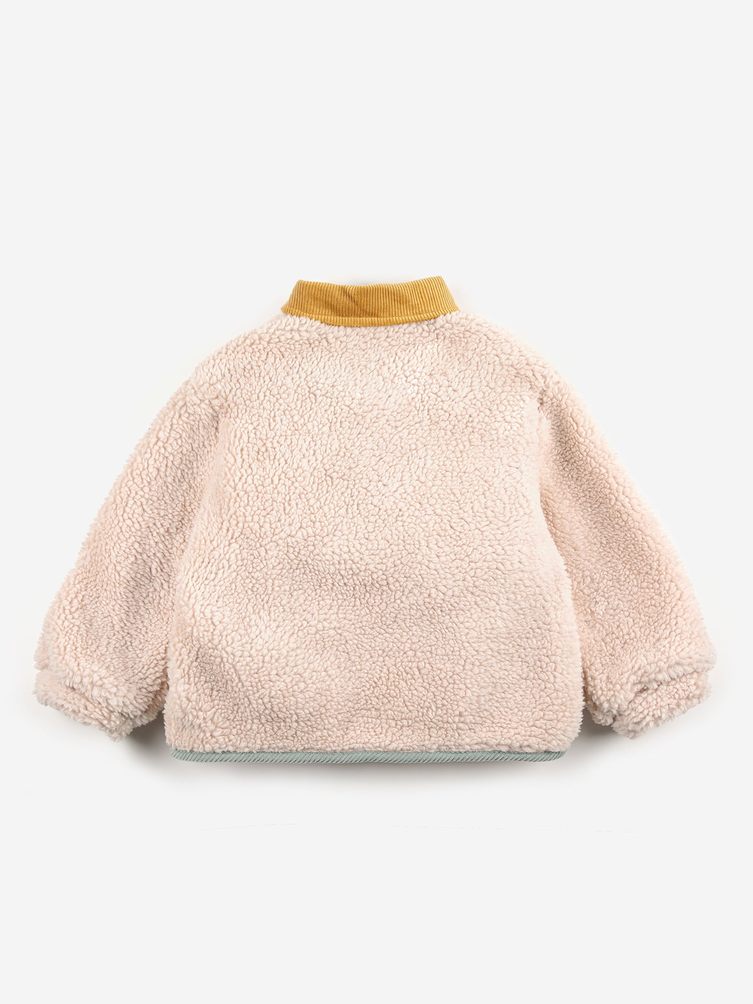 Color Block sheepskin jacket