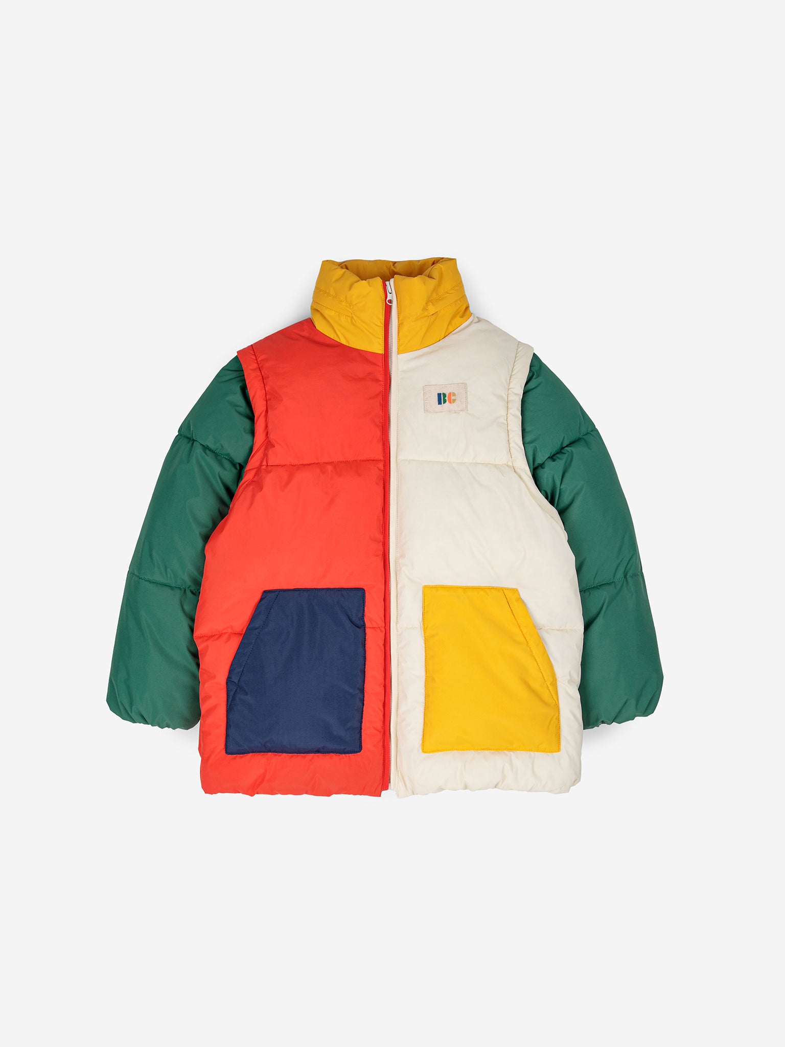 Color Block padded anorak