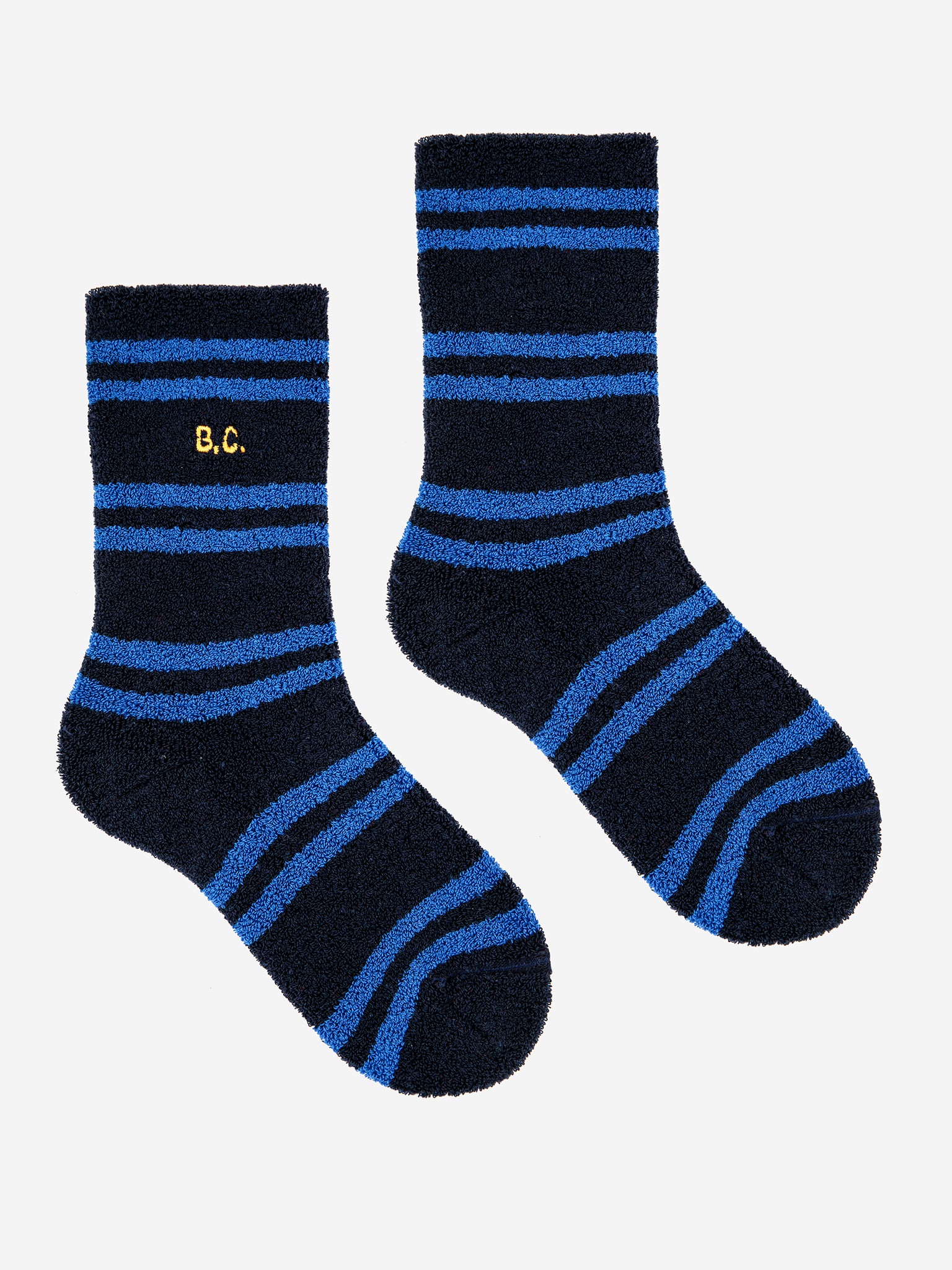 Blue Striped thick blue socks