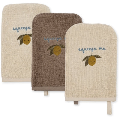3 PACK WASHCLOTH EMBROIDERY