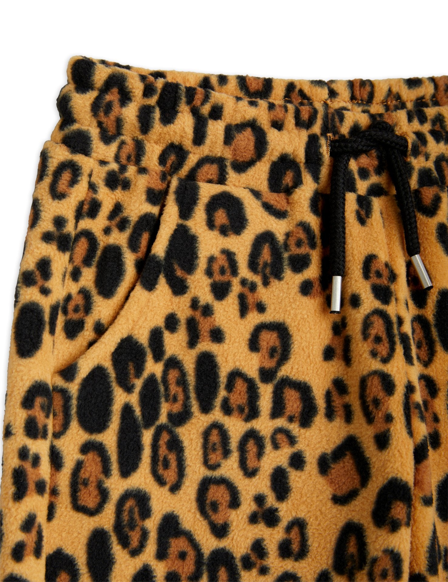 Leopard fleece trousers