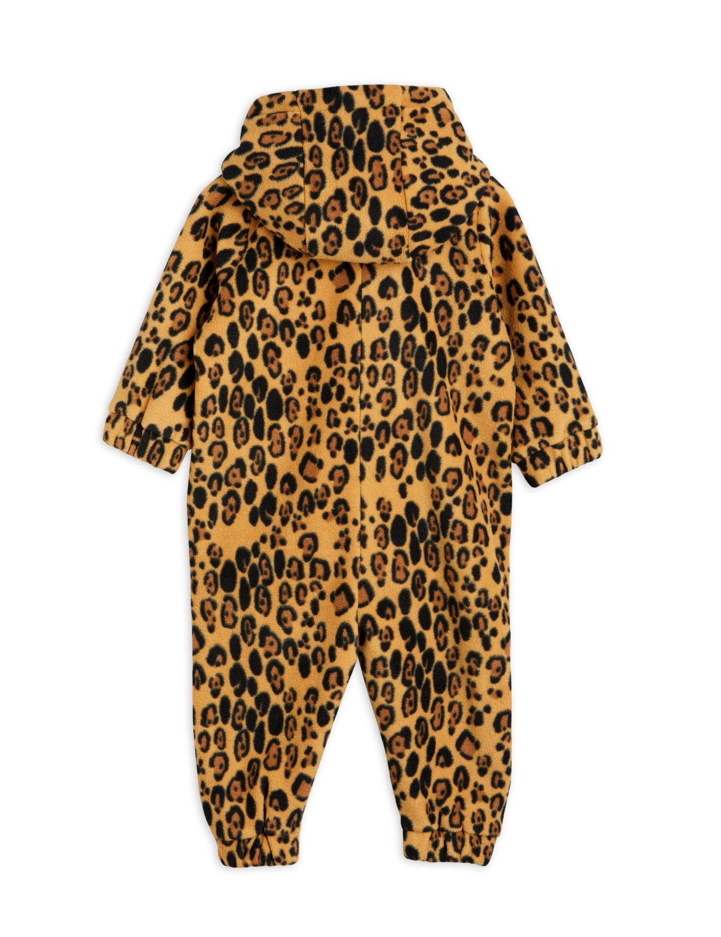 Basic leopard fleece onesie