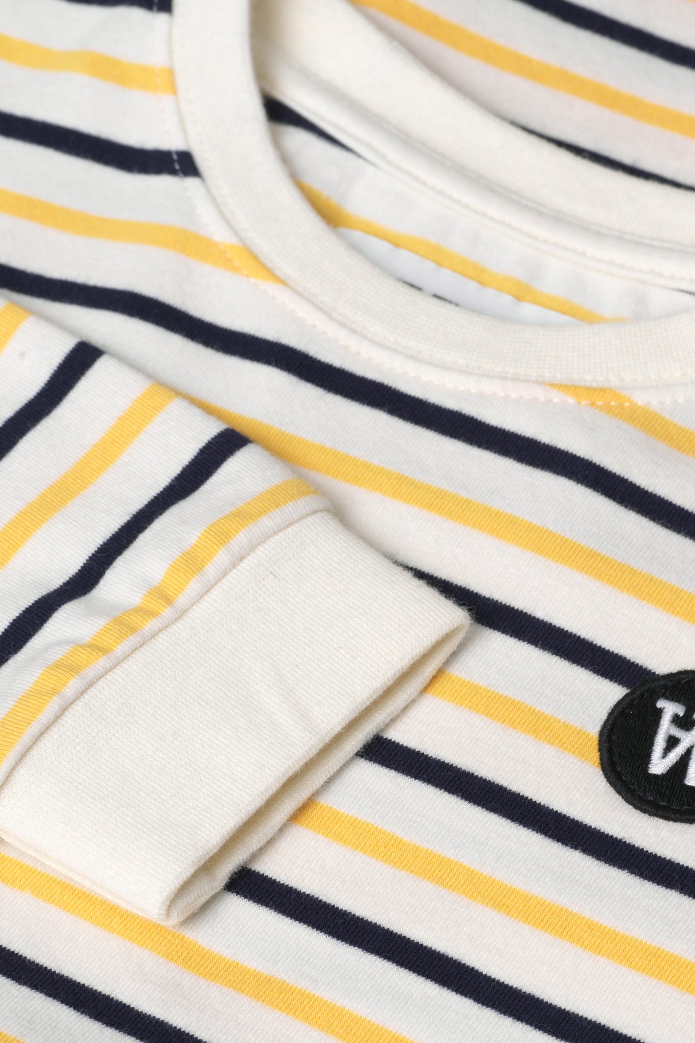 Off-white/yellow stripes