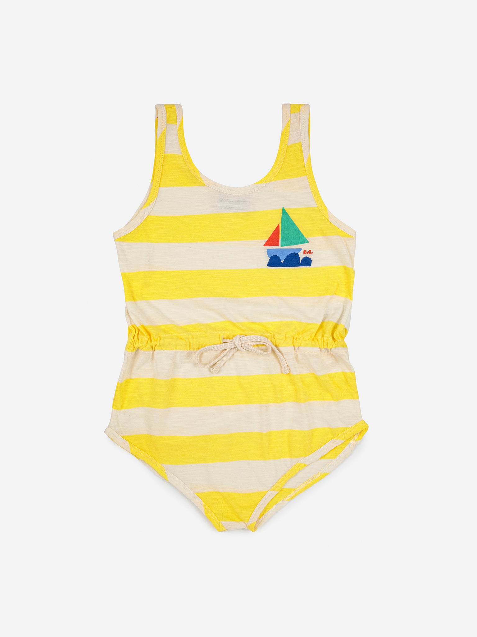 Yellow stripes playsuit