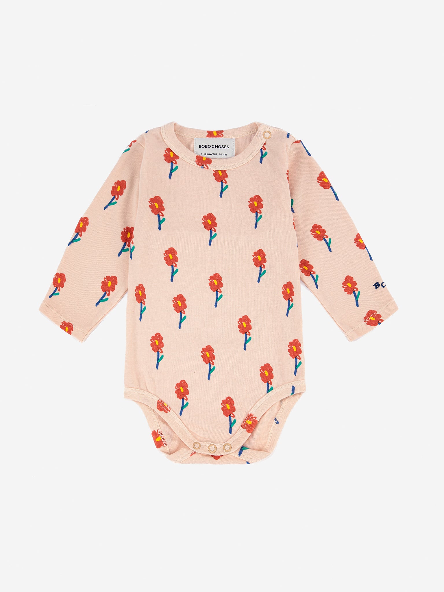Flowers all over long sleeve body