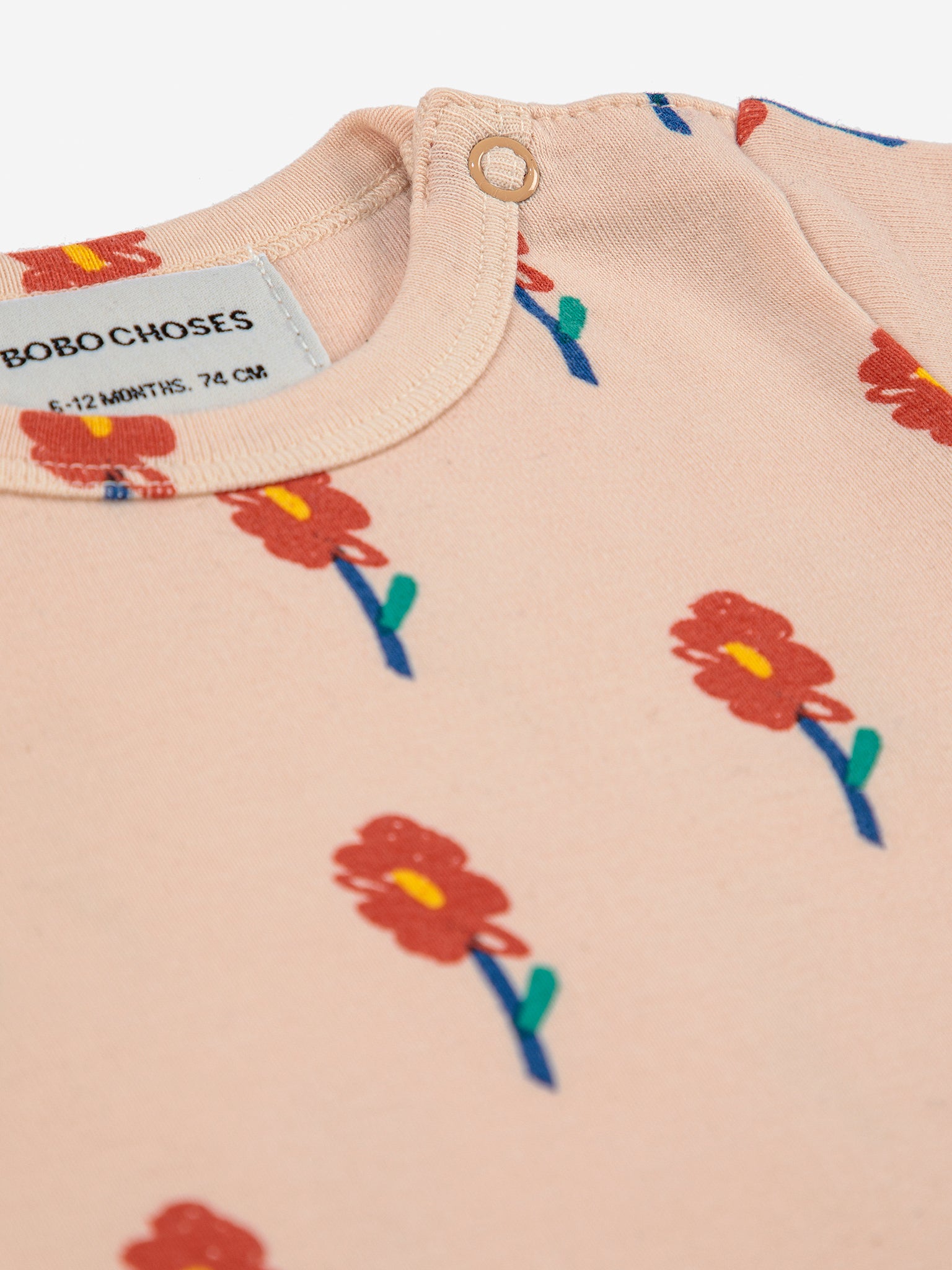 Flowers all over long sleeve body