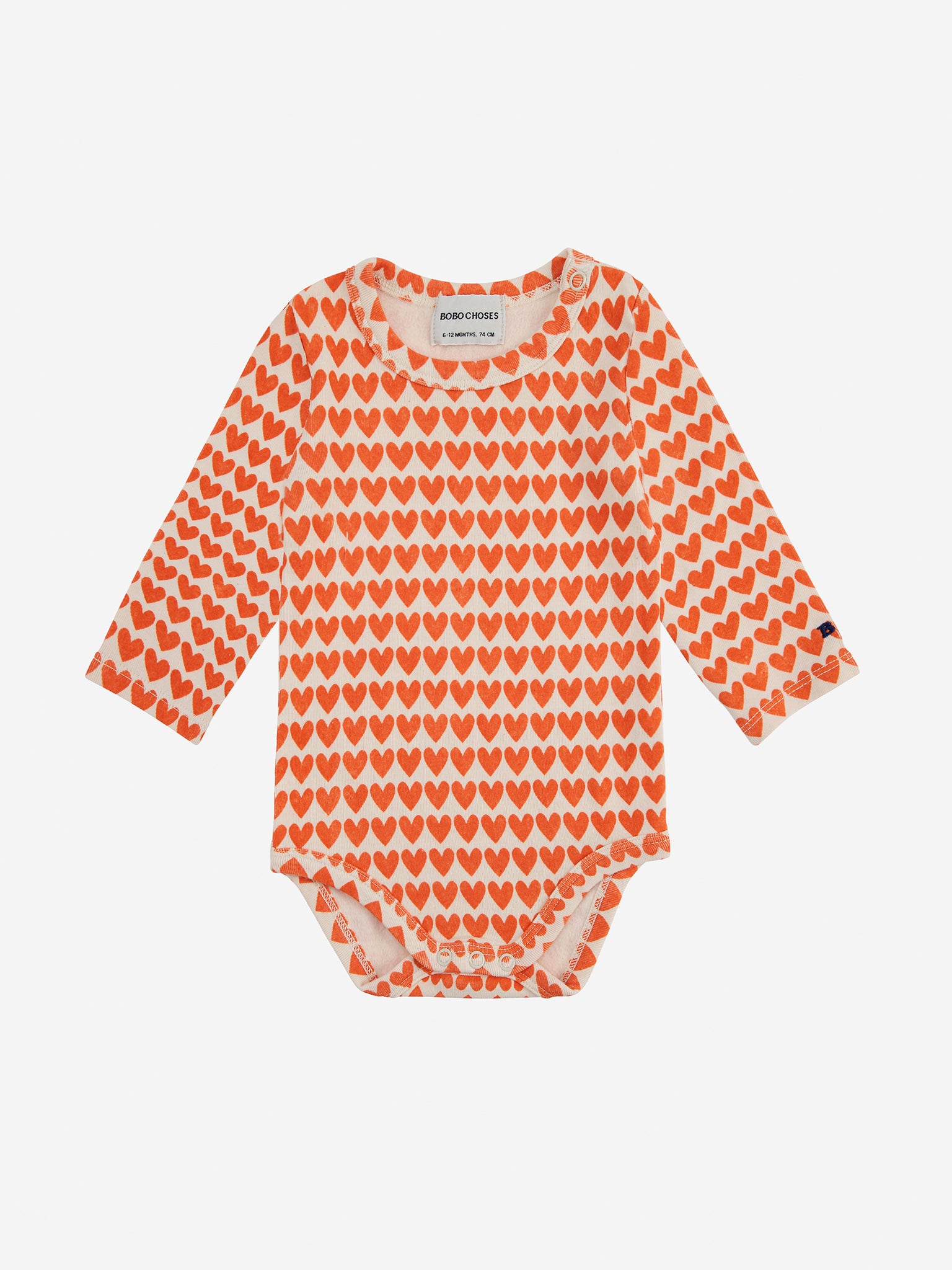 Hearts all over long sleeve body