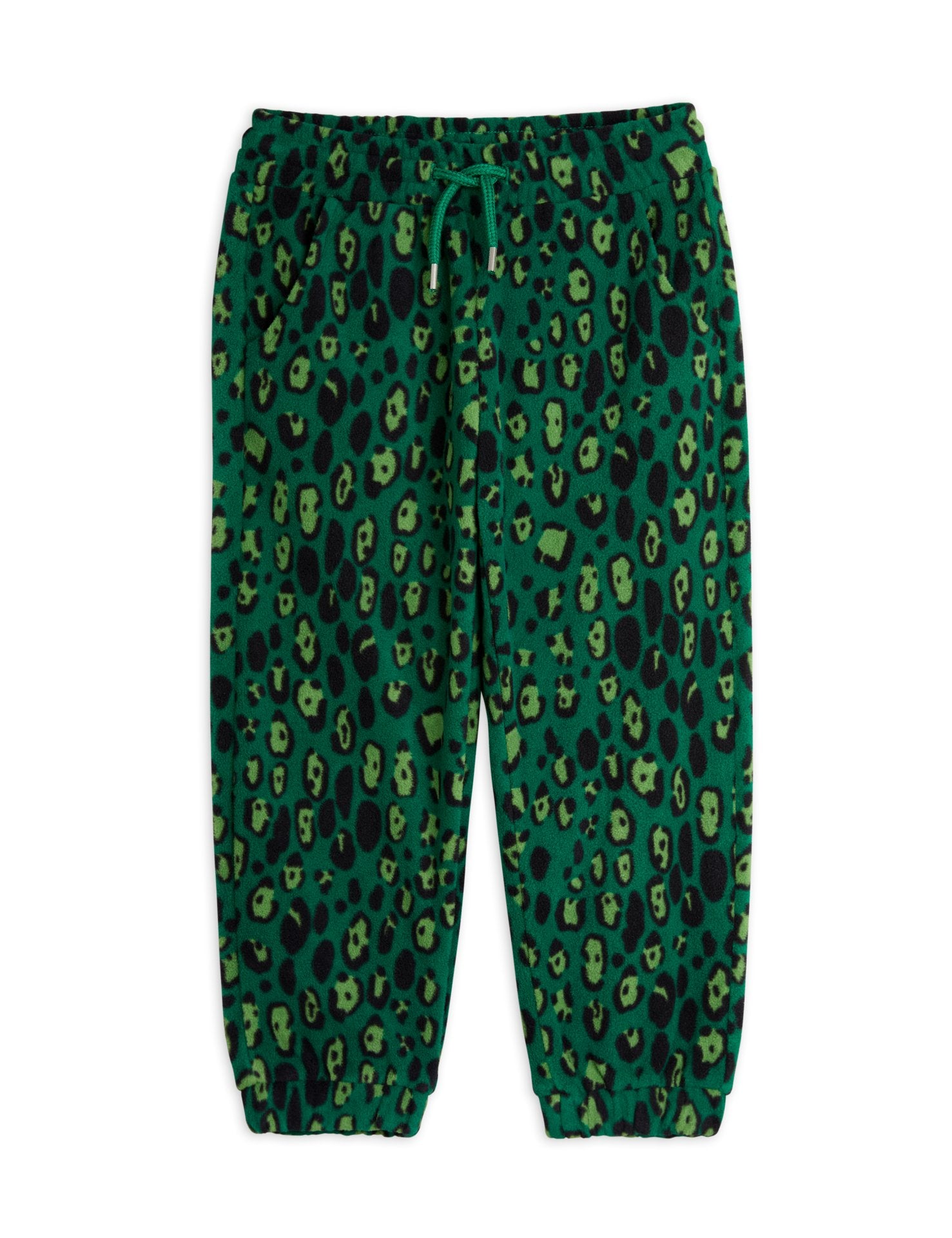 Leopard fleece trousers