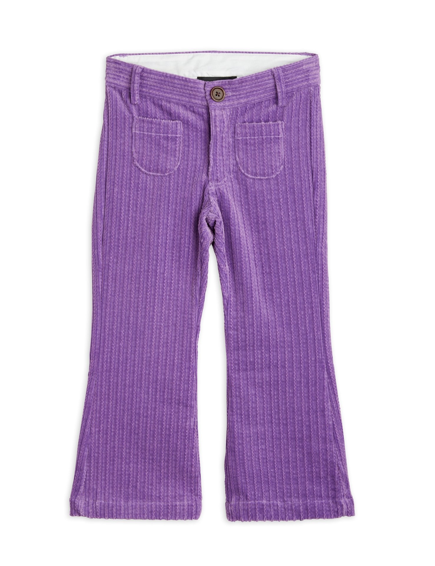 Corduroy flared trousers